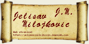 Jelisav Milojković vizit kartica